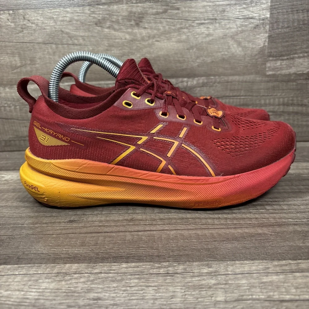 Asics Gel-Kayano 31 Red Orange Womens US Size 8.5 EUR 40 1011C012 Running Shoes